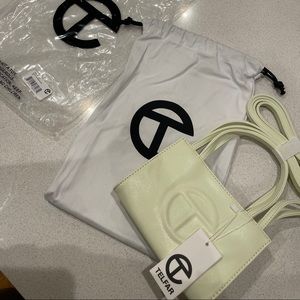 Telfar small shopping bag “glue”